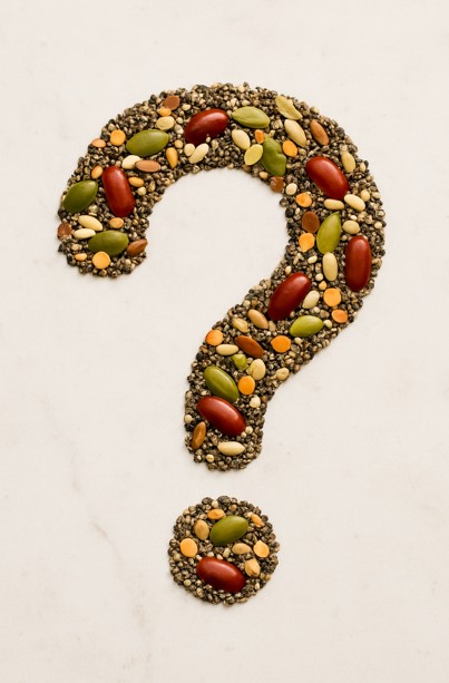 Illustration pour la FAQ Greenshelf (question sur l'alimentation durable, la réduction du gaspillage, les fonctionnalités de l'app, etc)